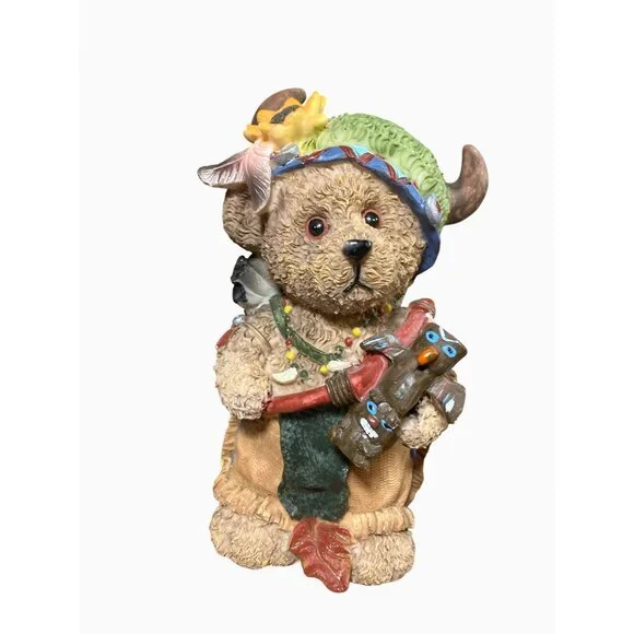 Thanksgiving Bears Autumn Harvest Decorative Collectible Figurine Set - Picture 5 of 13
